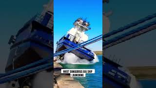 Most Dangerous Big Ship Launching STAY FAR AWAY [upl. by Aseefan]