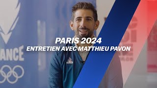 Paris 2024  Entretien avec Matthieu PAVON [upl. by Imoyaba794]