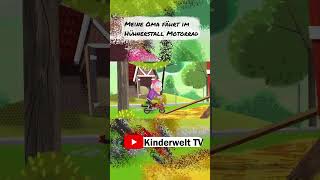 Meine Oma fährt im Hühnerstall Motorrad  klassische kinderlieder Kinderwelt TV [upl. by Annodahs986]