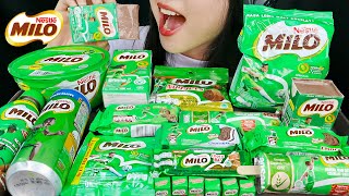 ASMR MILO PARTY ALL VARIANT MILO ICE CREAM MILO PUDDING MILO NUGGETS CUBE COOKIES CHOCO BAR 🍫 [upl. by Rozella376]