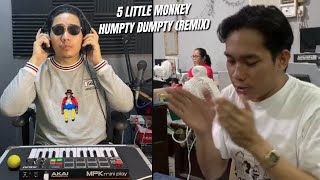 5 LITTLE MONKEY HUMPTY DUMPTY REMIX [upl. by Rimas534]