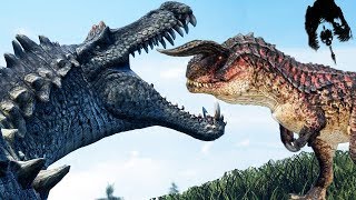 Hyperendocrin Carnotaurus e Spinosaurus Novo Tribal e Skin Sistema  The Isle News  PTBR [upl. by Keviv]