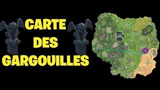 FORTNITE DÉFIS CAUCHEMARS DANSER DEVANT DIFFÉRENTES GARGOUILLES [upl. by Navap]