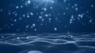 Snowflakes Falling on Winter Landscape Motion Seamless loop 4k [upl. by Bernette401]