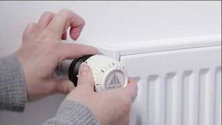 Installation Guide  Danfoss Radiator Thermostat RA2000 temperature limitation from snap to snap [upl. by Whitehouse22]