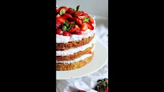 Eggless Strawberry Shortcake [upl. by Analiese]