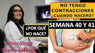 SEMANA 40 Y 41 DE EMBARAZO ¿POR QUÉ NO NACE POR GINECOLOGA DIANA ALVAREZ [upl. by Nohsyar847]