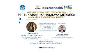 Pendaftaran Program Pertukaran Mahasiswa Merdeka Angkatan 4 Kemendikbudristek [upl. by Ramirol593]