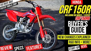 New Honda CRF150R amp Big Wheel Review Specs Differences Explained  Fastest CRF 150 Motorcycle [upl. by Dino572]