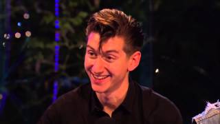 Arctic Monkeys  interview Glastonbury Festival UK 28th June 2013 [upl. by Nossaj]