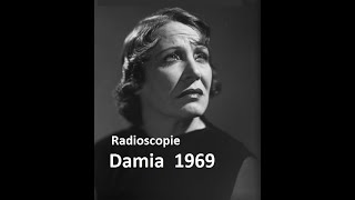 Damia émission Radioscopie 1969 [upl. by Nwahsem]