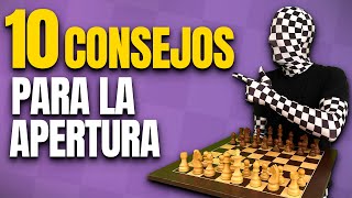 10 CONSEJOS para JUGAR la APERTURA PERFECTA  Cómo jugar la Apertura en Ajedrez para Principiantes [upl. by Nytnerb]