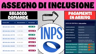 ⚠️ ASSEGNO DI INCLUSIONE ➡ INPS PAGA E SBLOCCA LE DOMANDE [upl. by Yelyab701]