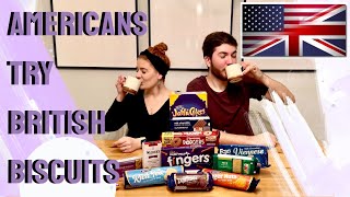 Biscuit Trials  AMERICANS TRY BRITISH BISCUITS  Are We Rookies or Do We Love These Cookies [upl. by Shandy]