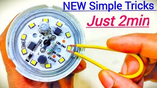 how to repair led bulb with simple process 💡 💡 💡 🔥 🔥 🔥 [upl. by Arabel]