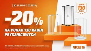 OBI – Ponad 130 wybranych kabin prysznicowych aż 20 taniej [upl. by Naeerb653]