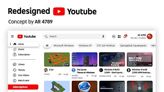 Redesigned Youtube Concept [upl. by Frannie]