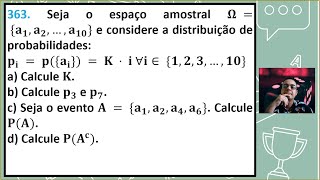 QUESTÃO 363  PROBABILIDADE [upl. by Ailehs]