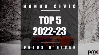 Top 5 des meilleurs pneus dhiver pour la Honda Civic en 2022  2023 [upl. by Olag]