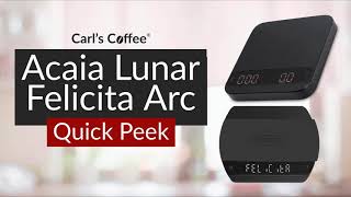 Acaia Lunar vs Felicita Arc  Very Similar Smart Scales [upl. by Uolyram]