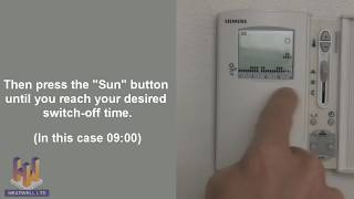 Heatwell Thermostat Programming Video for Siemens RDE20 [upl. by Ahsratan916]