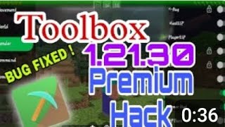 Minecraft Toolbox PE 12130 INFINITE PREMIUM TIME  TOOLBOX MOD APK [upl. by Wilden]