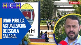 UNAH publica actualización de escala salarial sindicato señala que debe definirse vía diálogo [upl. by Chouest]