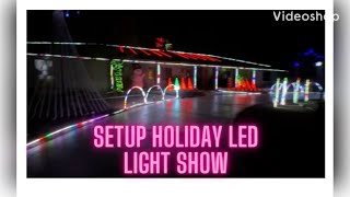 Setuo LED light show addressable pixie 16 Lights O” Rama LOR Controller with sequencer [upl. by Malkin]