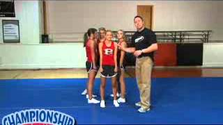 Intermediate and Advanced Stunts Dismounts and Transitions for Cheerleading [upl. by Shantee597]