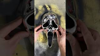 I transformed a Ghostface Mask into DEADPOOL diy art mask cosplay deadpool halloween [upl. by Garceau]