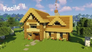 TUTO 72  Comment Faire une Belle Maison en Bois sur MINECRAFT [upl. by Yanehs592]