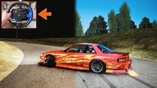 DWG Nissan Silvia S13 Street  Assetto Corsa Drift  Thrustmaster T150 4K Gameplay [upl. by Narual]