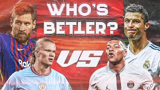 Messi vs Ronaldo Mbappe vs HaalandWho is Better Episode 1 [upl. by Sharline486]