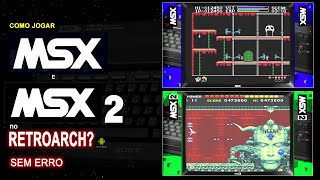 Como jogar MSX 1 e MSX2 no Retroarch Android [upl. by Aielam]