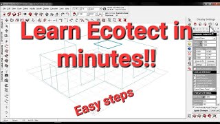 Autodesk Ecotect Analysis Basic Tutorial [upl. by Ludovick]