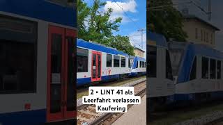 2 × LINT 41 der BRB als Leerfahrt Abfahrt in Kaufering [upl. by Korie]