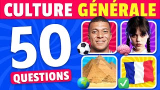 50 Questions de Culture Générale 🧠📚🤓 À quel point estu cultivé [upl. by Kronfeld64]