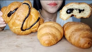 ASMR MUKBANG CHOCOLATE CROISSANT [upl. by Aninat]