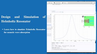 Design and Simulation of Helmholtz Resonator  Comsol Multiphysics [upl. by Enixam]