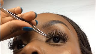 HOW TO Apply False Eyelashes for Beginners [upl. by Mel832]