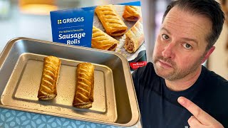 NATION’S FAVOURITE…REALLY GREGGS 4 Sausage Rolls  Food Review [upl. by Bellis]