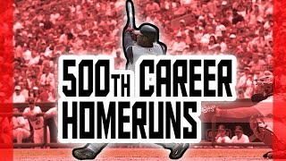 MLB 500th Career Homeruns [upl. by Ahsinik984]