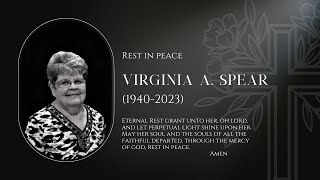 Prayer Service for Virginia Spear [upl. by Crenshaw]