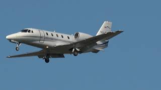 Cessna 560XL Citation XLS Lądowanielanding Rzeszów Jasionka Airport [upl. by Esorrebma]