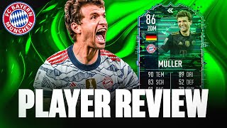 FIFA 22 PACE und DRIBBLING UPGRADE MÜLLER PLAYER MOMENTS PLAYER REVIEW [upl. by Redvers]