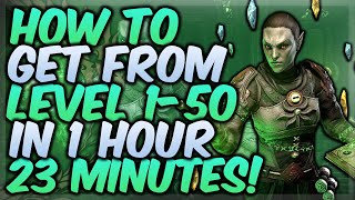 ESO How To Get From Level 1  50 in 1 hour 23 Minutes [upl. by Viole]