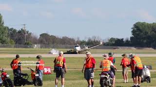 Oshkosh EAA 2022 incident July Sunday 24th Cessna 310 Landing Gear Collapsed on Landing RWY 36 [upl. by Kanya]