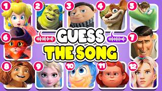 GUESS THE SONG l Guess 100 Character By Their Song Guess The Emoji By Song Inside out Minions 4 [upl. by Hcir714]