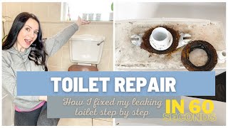 How to Fix a Leaking Toilet  How to fix a leaking closed couple cistern toilet  Home DIY  SHORTS [upl. by Rask]