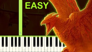 RODAN´S THEME  EASY Piano Tutorial [upl. by Niasuh]